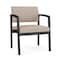 Lesro Lenox Steel Guest Chair, Stone (Beige) Seat, Stone Back, 24.5 W 24.5 L 32 H, Linette Vinyl Seat LS1201 - alternate 1